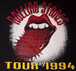 T-shirt de la tournée Vintage Rolling Stones Voodoo Lounge 1994 en taille XL BEAU