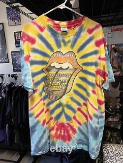 T-shirt de la tournée Vintage XL Rolling Stones Bridges To Babylon Tie Dye 1997