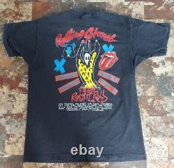T-shirt de la tournée Voodoo Lounge 1994 des Rolling Stones, taille XL, logo de la langue noire vintage