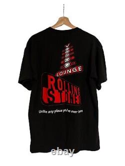T-shirt de la tournée Voodoo Lounge des Rolling Stones de 1994 avec étiquette Brockum, taille XL.