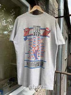 T-shirt de la tournée Voodoo Lounge des Rolling Stones de 1995 pour hommes, taille XL, en édition vintage.
