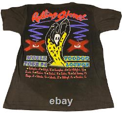 T-shirt de la tournée Voodoo Lounge des Rolling Stones des années 90, Vintage 1994, pour homme, taille XL, double face.