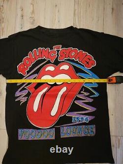 T-shirt de la tournée mondiale Vintage Collectors Original Rolling Stones 1994 Voodoo Lounge