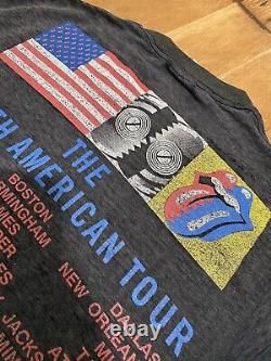 T-shirt de la tournée nord-américaine Steel Wheels des Rolling Stones de 1989 en taille Large