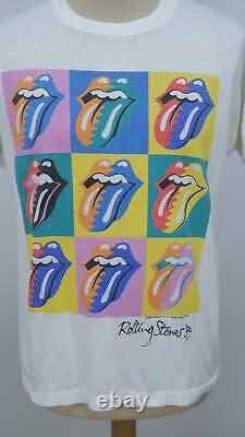 T-shirt de la tournée nord-américaine des Rolling Stones 1989, meilleurs stars de l'écran vintage