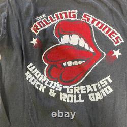 T-shirt de musique de la tournée américaine vintage 1978 du groupe de rock Rolling Stones en taille extra petite