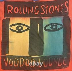 T-shirt de tournée Vintage Rolling Stones Voodoo Lounge 1994-95 à double face XL