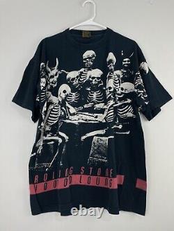 T-shirt de tournée Vintage Rolling Stones Voodoo Lounge 1994 Taille XL Brockum Fabriqué aux États-Unis