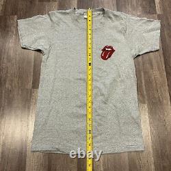 T-shirt de tournée du concert Rolling Stones Screen Stars Gray Vtg 1981 M Nouvelle-Orléans