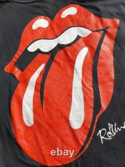 T-shirt de tournée vintage des Rolling Stones lors de leur première visite au Japon dans les années 90, fabriqué aux États-Unis en 1990.