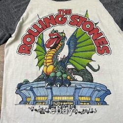 T-shirt du concert vintage The Rolling Stones 1981 au Cotton Bowl du Texas, taille petit
