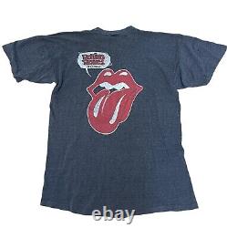 T-shirt du groupe de rock Rolling Stones de la tournée de 1978 avec Mick Jagger, style vintage des années 70.