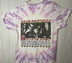 T-shirt homme vintage The Rolling Stones No Security Tour 1999, XL, teinture tie-dye, HTF RARE