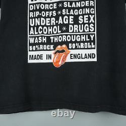 T-shirt intemporel Rolling Stones des années 1990