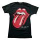 T-shirt Noir De La Tournée Nord-américaine Des Rolling Stones De 1989 De Style Vintage