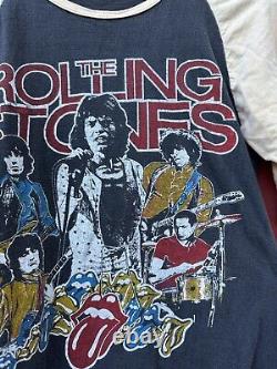 T-shirt raglan de la tournée Vintage 1981 des Rolling Stones complet vendu
