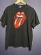 T-shirt Rare Noir Vintage Rolling Stones No Security Taille Xl Vintage Des Années 90, Usa.
