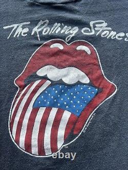 T-shirt vintage Rolling Stones de 1981, tournée nord-américaine pour hommes, taille L, à couture simple