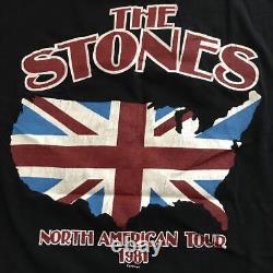 T-shirt vintage Rolling Stones des années 80 extrêmement rare
