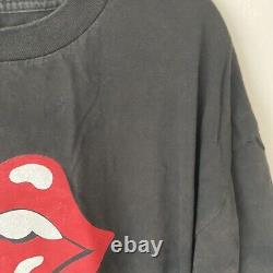 T-shirt vintage The Rolling Stones adulte XL World Tour Voodoo Lounge pour homme années 90 rare.