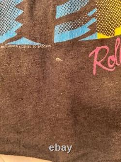 T-shirt vintage de la tournée Steel Wheels des Rolling Stones de 1989, taille moyenne de la marque Brockum
