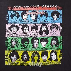 T-shirt vintage de la tournée The Rolling Stones Some Girls 1989 pour homme, taille XL RARE.