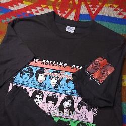 T-shirt vintage de la tournée The Rolling Stones Some Girls 1989 pour homme, taille XL RARE.
