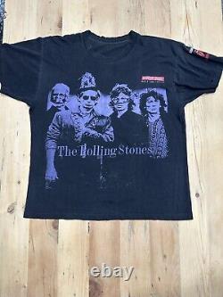 T-shirt vintage des Rolling Stones AOP Voodoo Lounge 1994/95 à impression intégrale XL délavé