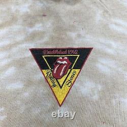 T-shirt vintage des Rolling Stones pour hommes, taille L, tie-dye avec deux dragons jumeaux, tournée de concert de 1997 du groupe.