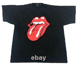 T-shirt vintage des Rolling Stones, taille adulte XL, tournée mondiale Voodoo Lounge, hommes des années 90, rare.