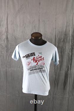 T-shirt vintage du groupe Rolling Stones 1981 Seattle Kingdome pour hommes taille moyenne