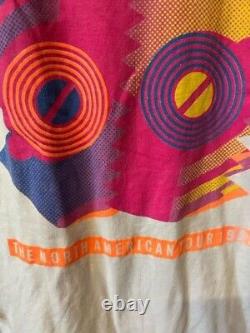 T-shirt vintage original 1989 des Rolling Stones pour adulte, taille Medium, manches courtes