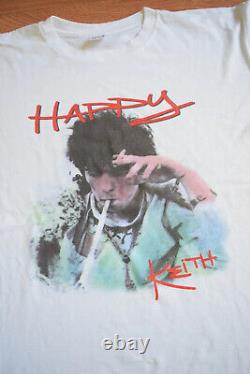 T-shirt vintage rare 1990s Keith Richards Tour Tee XL des Rolling Stones Punk Rock