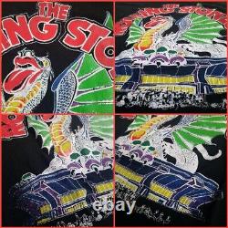 Tasty The Rolling Stones Vintage Rock T-shirts Taille M Noir Fabriqué Au Pakistan