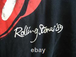 Tee Shirt The Rolling Stones North American Tour 1989 Vintage Ancien M