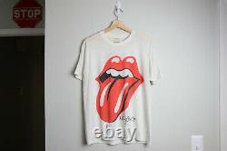 The Rolling Stones 1989 Tour Vintage T-shirt Large L 1980s 80s Band