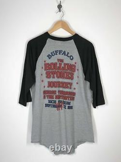 The Rolling Stones Avec Journey Thorogood Buffalo, Ny 1981 Raglan Shirt XL