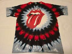The Rolling Stones Vintage 1994 Tie Dye T-shirt Simple Pointillé XL Voodoo Lounge