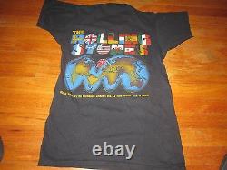 The Rolling Stones World Tour 81-82 Tee-shirt Vintage Small Screen Stars Tag