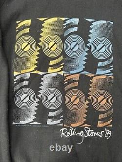 Translate this title in French: Vintage 1989 Rolling Stones The North American Tour Sweatshirt Size XL Black BM

'Vintage 1989 Rolling Stones Le sweat-shirt de la tournée nord-américaine Taille XL Noir BM'