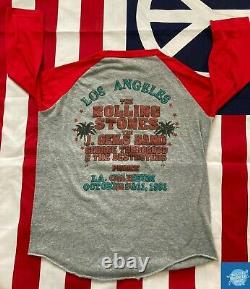True Vintage 1981 Rolling Stones Tour T-shirt Raglan Baseball Tee Prince La