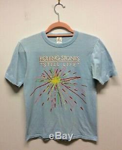 Véritable Rolling Stones Vintage Still Life European Tour T-shirt 1982