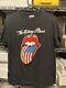 Véritable Vtg 1981 T-shirt Noir Taille L De La Tournée Nord-américaine Des Rolling Stones '81