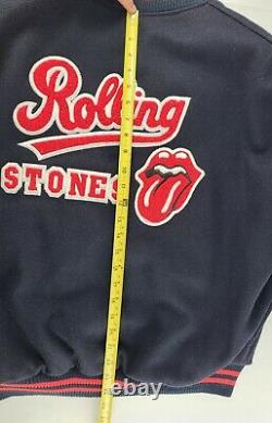 Veste Letterman Vintage Rolling Stones De 1994 World Tour Sz L Brockum