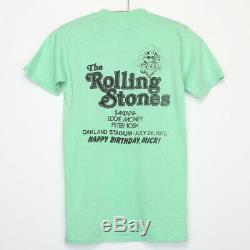 Vintage 1978 Rolling Stones Mick Jagger Concert Anniversaire T-shirt