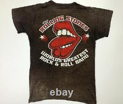 Vintage 1978 The Rolling Stones Tour T-shirt Taille Originale Petite