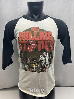 Vintage 1980 The Rolling Stones T-shirt Medium Men's Stunning Graphics Original
