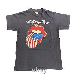 Vintage 1981 Le Rolling Stones T-shirt de la tournée nord-américaine de la taille moyenne