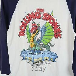 Vintage 1981 Rolling Stones Dragon Houston Astrodome Rock Tour T Shirt Taille L