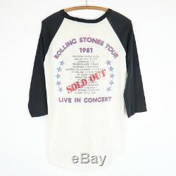 Vintage 1981 Rolling Stones Dragon Jersey Shirt Tour